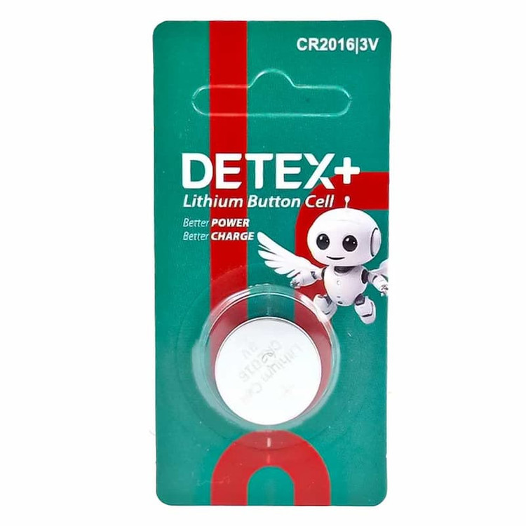 باتری سکه ای دتکس پلاس مدل DETEX+ CR2016 3V