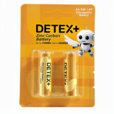 باتری ساده قلمی دتکس پلاس 2 کارتی مدل DETEX+ AA R6P