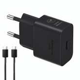 شارژر کامل سامسونگ مدل SAMSUNG EP-T2510 USB-C Cable 2-Pin 25W مشکی