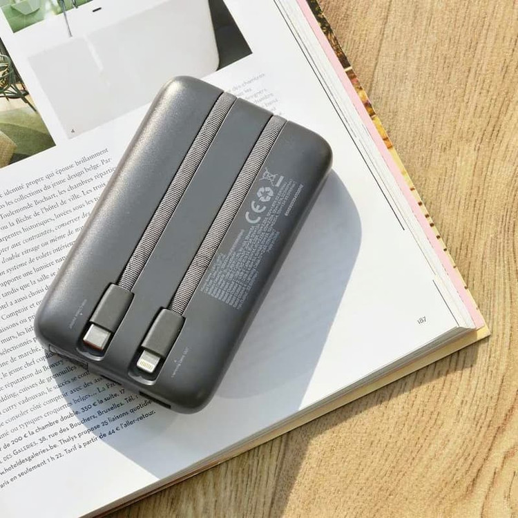 پاوربانک انرجایزر مدل Energizer UE10091PQ 10000mAh 22.5W طوسی
