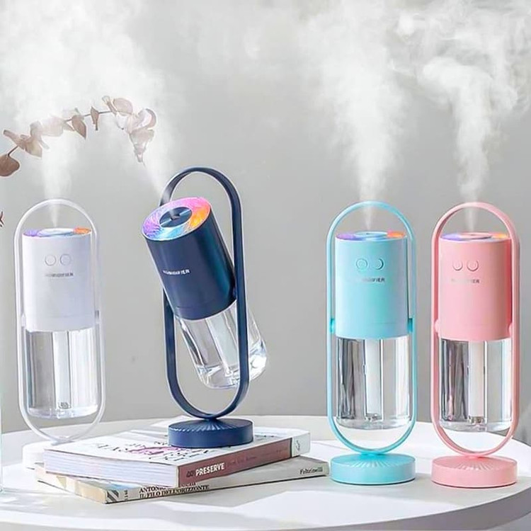 دستگاه بخور سرد و چراغ خواب مدل Humidifier Magic Shadow آبی