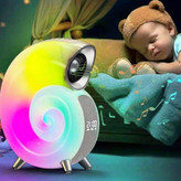 اسپیکر پرتابل و چراغ خواب مدل CONCH N63 RGB فانتزی حلزونی