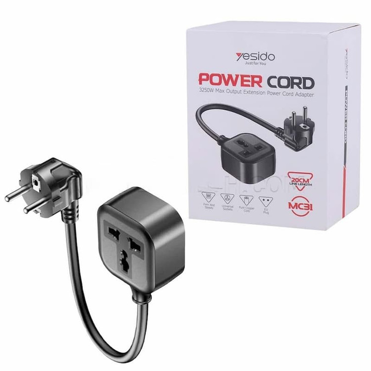 تبدیل برق 3 به 2 یسیدو مدل Yesido MC31