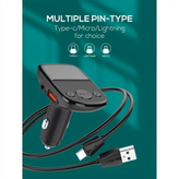 شارژر فندکی و FM Player بلوتوث LDNIO مدل C706Q ویژگی 25W