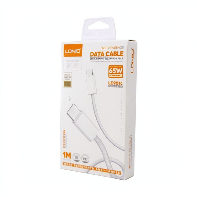 کابل Ldnio مدل LC901C ویژگی 65 وات روکش کنفی