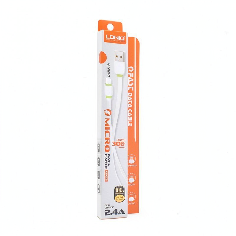 کابل پاوربانک LDNIO مدل XS-073 ویژگی طول 30 سانتی متر