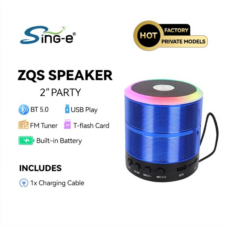 اسپیکر Sing-e مدل WS-887 RGB ویژگی چراغدار