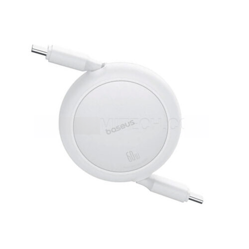 کابل شارژ دو سر تایپ سی جمع شو بیسوس مدل BASEUS P10364500211-01 PD 60W سفید