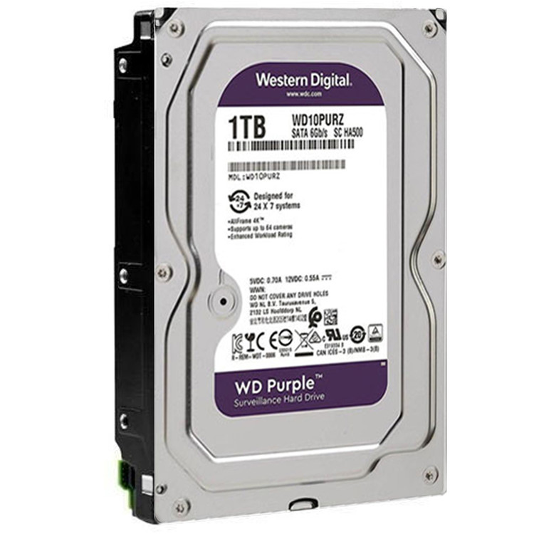 هارد اینترنال وسترن دیجیتال NEW مدل WesternDigital PURPLE HDD 1TB بنفش