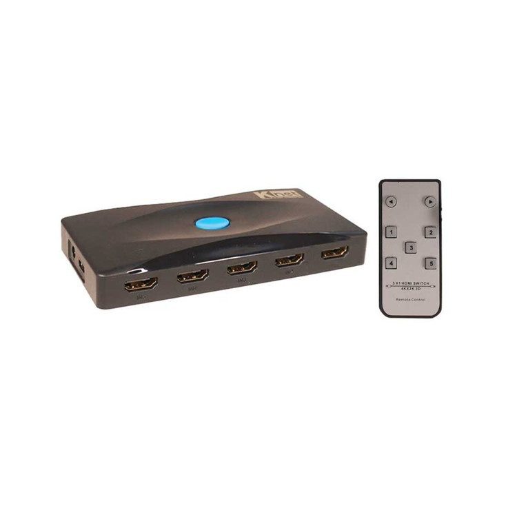 سوئیچ HDMI کی نت مدل KNET K-S725 4K 5PORT
