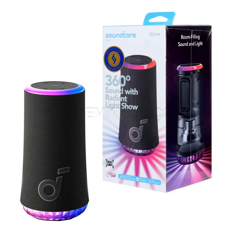اسپیکر بلوتوثی پرتابل انکر مدل ANKER Soundcore Glow A3166011 مشکی