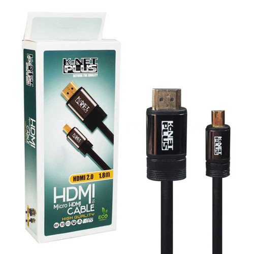 کابل HDMI به MICRO کی نت پلاس مدل KNET-PLUS طول 1.8 متر