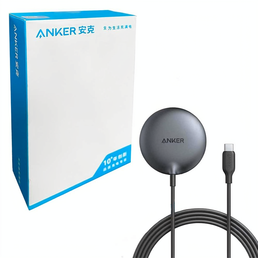 شارژر بی سیم انکر مدل ANKER MagGo A25M0621 15W مشکی