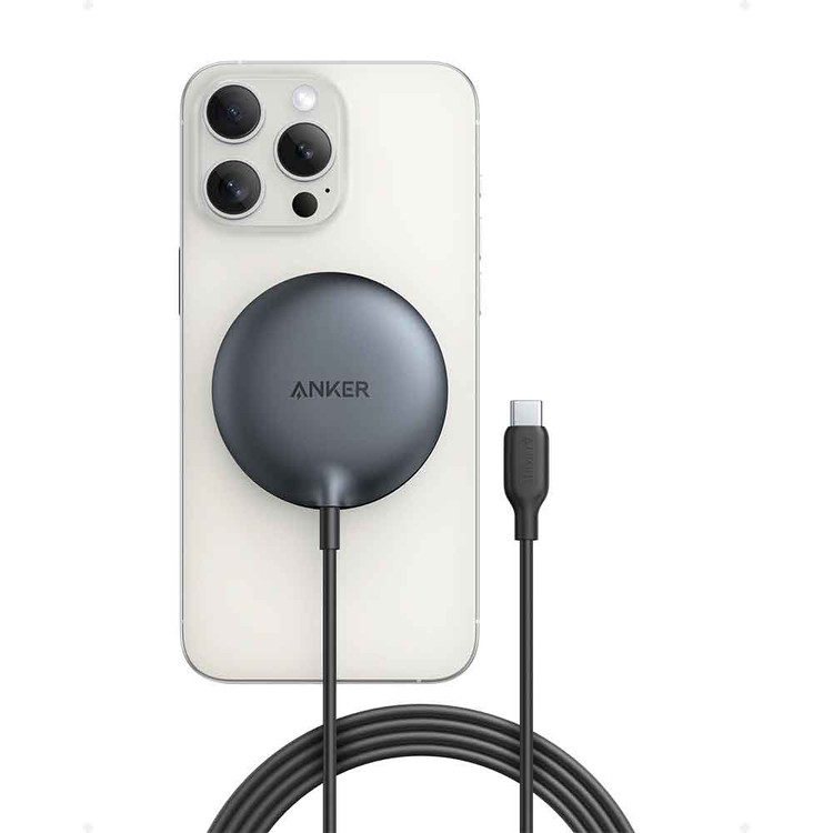 شارژر بی سیم انکر مدل ANKER MagGo A25M0621 15W مشکی