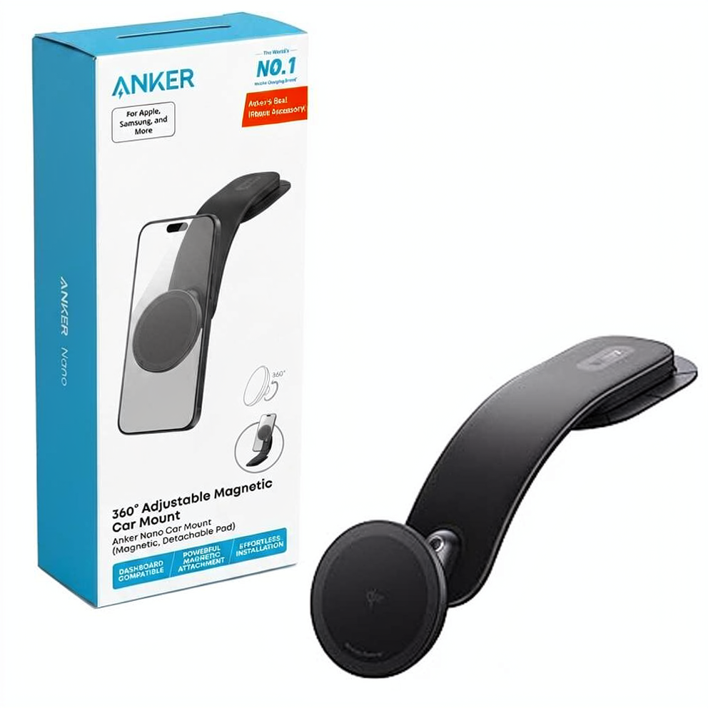 هولدر موبایل جداشدنی انکر مدل ANKER NANO A9110H11 Car Mount 360°