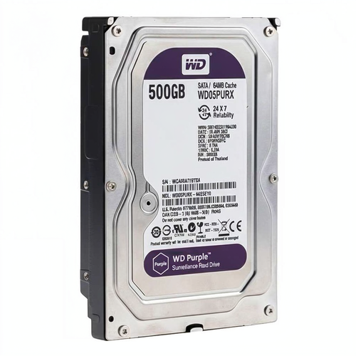 هارد اینترنال وسترن دیجیتال NEW مدل WesternDigital PURPLE 500GB بنفش
