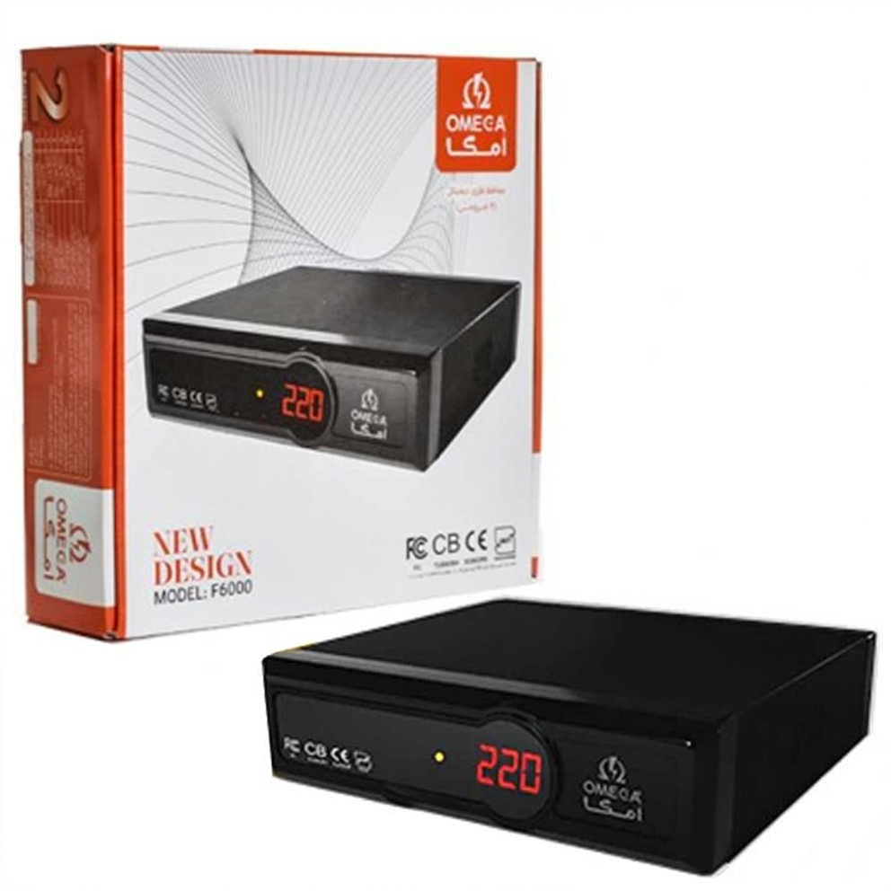 محافظ برق چهار خانه فلزی امگا مدل OMEGA F6000 طول 2 متر
