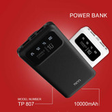 پاوربانک تسکو مدل TSCO TP 807 10000mAh 10.5W مشکی