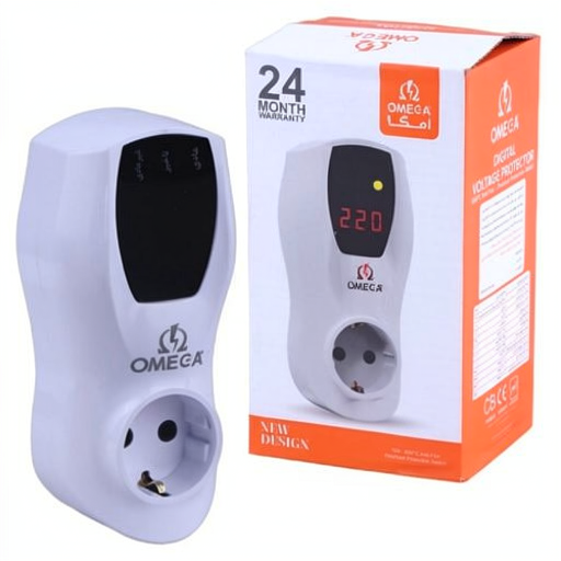محافظ برق آنالوگ ارت دار کولر امگا مدل OMEGA G1100