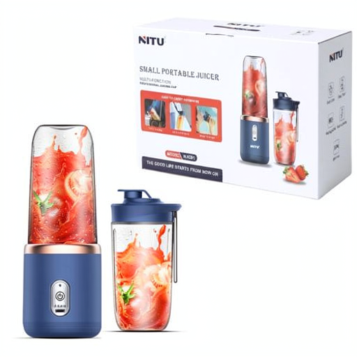 مخلوط کن شارژی همراه نیتو مدل NITU NJC01 آبی
