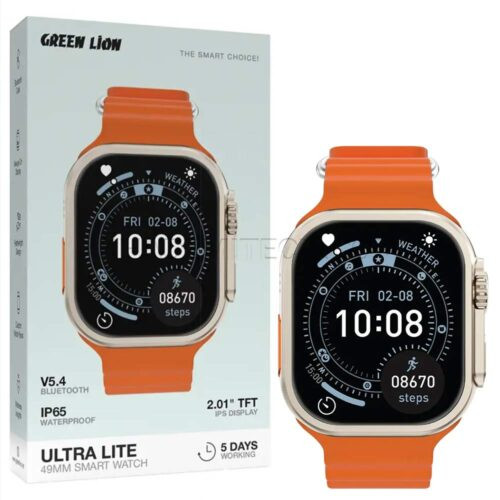 ساعت هوشمند گرین لاین مدل GREENLION ULTRA LITE 49mm سفید