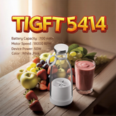 مخلوط کن شارژی پرتابل تسکو مدل TSCO TGIFT 5414 سفید