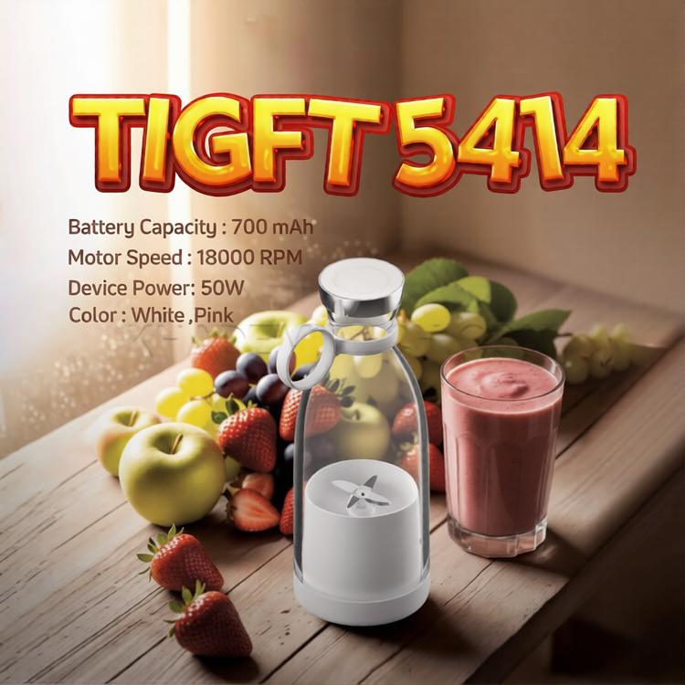 مخلوط کن شارژی پرتابل تسکو مدل TSCO TGIFT 5414 سفید