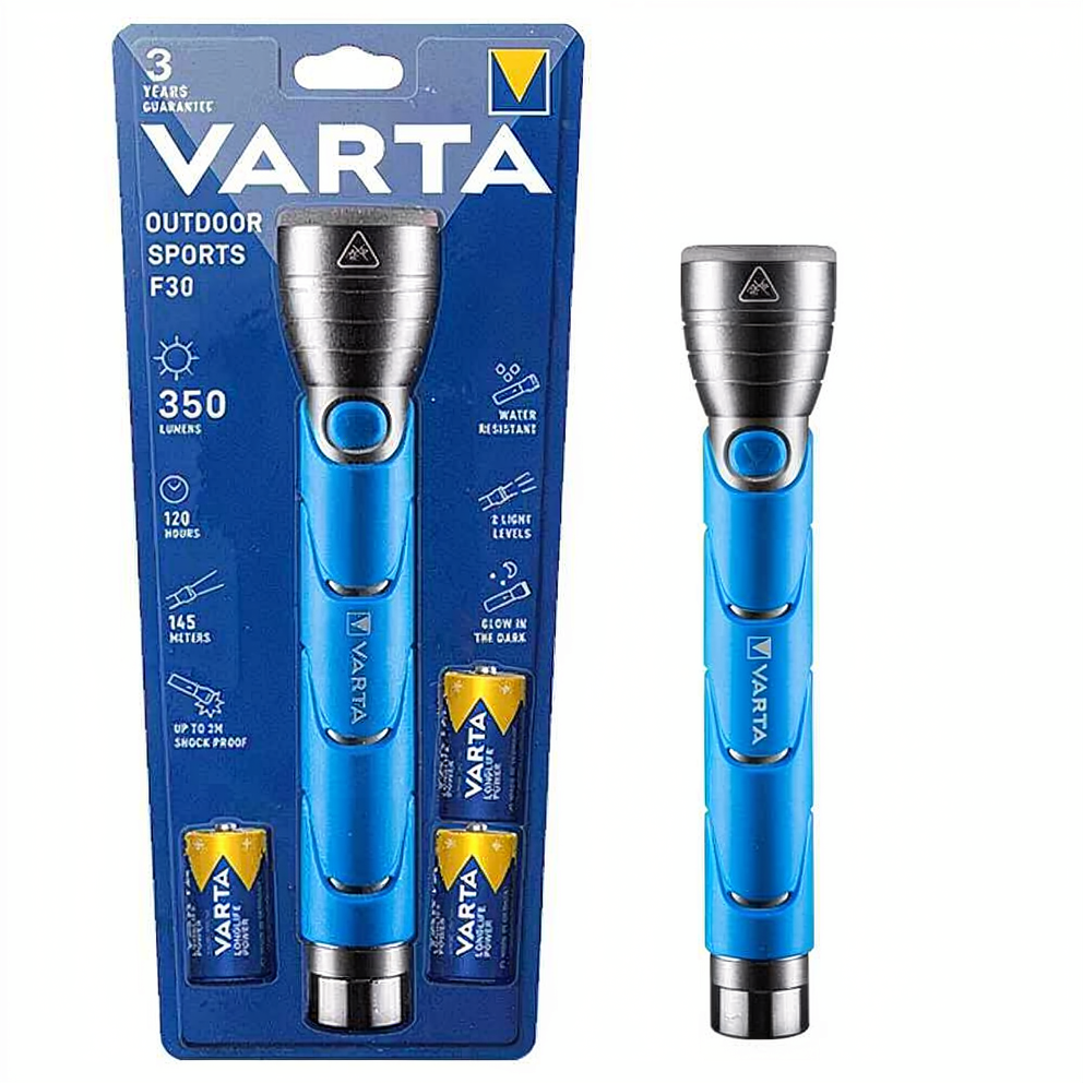 چراغ قوه وارتا مدل F30 آبی VARTA