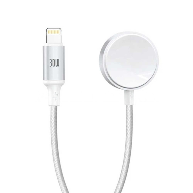 کابل شارژ تایپ سی به لایتنینگ + شارژر بی سیم ساعت پرووان مدل PROONE PWL835 2IN1 سفید