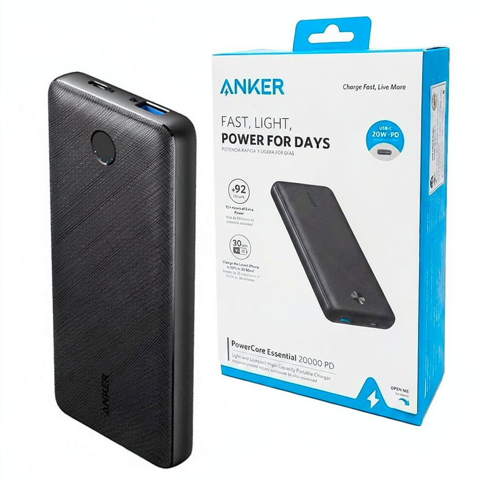 پاوربانک انکر مدل ANKER A1287P11 20W 20000mAh مشکی
