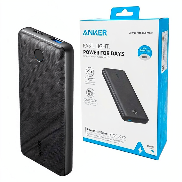 پاوربانک انکر مدل ANKER A1287P11 20W 20000mAh مشکی